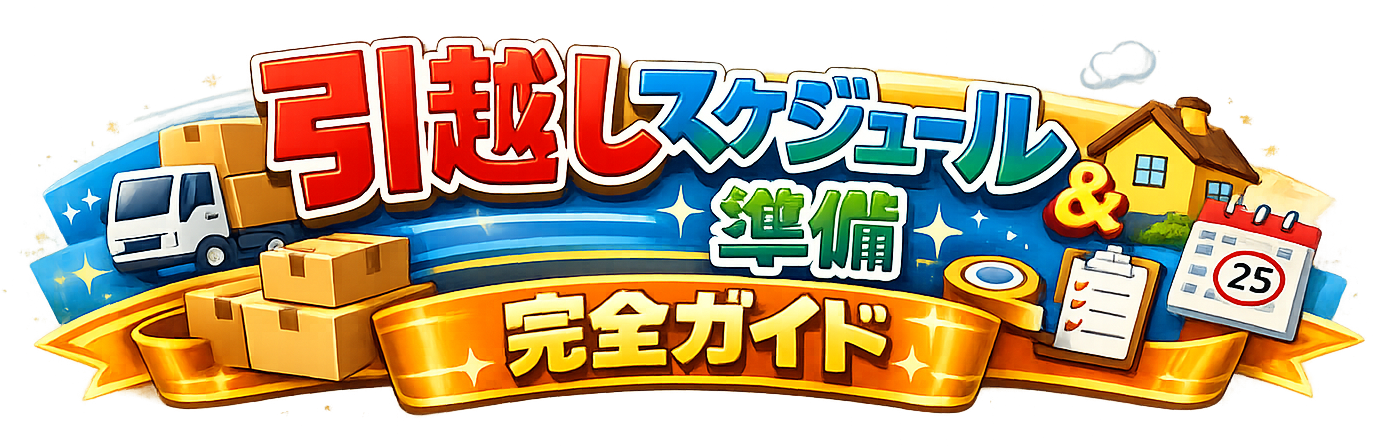引越しスケジュール＆準備完全ガイド